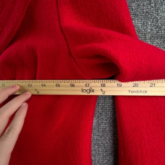 Pendleton Petite Women Blazer Small Red Wool Business Work 3 Button Adult - Picture 5 of 15